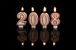 Happy New Year candles 2008