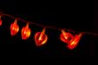 Glowing red garland