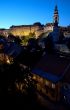 Old castle in Cesky Krumlov - night shot