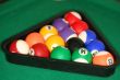 racked billiard balls, ready for the break