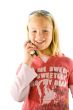 Young girl on the phone