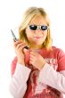 Young girl on the phone