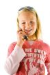 Young girl on the phone