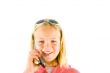 Young girl on the phone