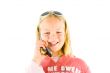 Young girl on the phone