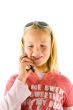 Young girl on the phone