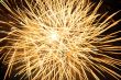 Yellow fireworks burst