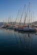 Yachts at sunset