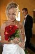 Wedding Couple standing in church