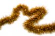 Gold Tinsel Christmas Decoration