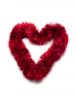 Christmas TInsel Decoration: Heart Shaped