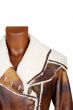 female leather coat