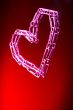 heart from paper clips