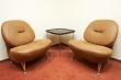 two leather armchairs