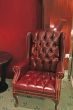Traditional leather armchair
