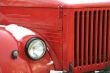  red old car