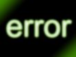green error