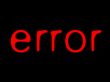 error message