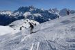 Skier  with Dents du Midi