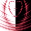 red waves of heart