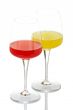 Glasses of drinks