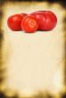paper background and tomatos