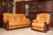 yellow sofa and armchair