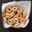 Basket with bread ring