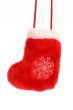 Red christmas sock with snowflake