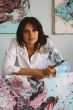Artist in the studio