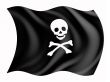 Black piracy flag.