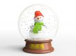 Smiling snowman in snow globe - the best present for Christmas