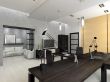 Interior of the modern office 3D rendering