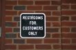 Customers Only Sign