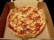 pizza in open box