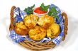 Basket Of Freshly Baked Muffins
