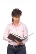 Woman reading a book