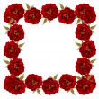 Flower framework from peonies