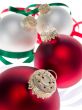 Christmas ornaments in white 3