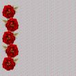 Border from florets
