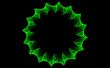 Green flame wreath