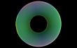 Green eye iris abstract