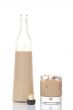 Whiskey cream bottle and glass