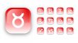 Vector icons for zodiac signs