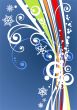 blue striped background