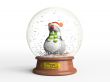 Mouse in snow globe - the symbol of New Year