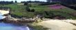 Small creek of sand in Brittany in spring