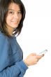 girl with a cellphone on her hand