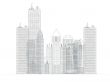 architecture blueprint of corporate buildings