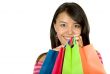 beautiful girl with shopping bags